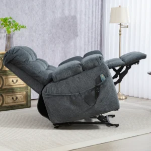 ZeroG zero gravity lift recliner in dark grayish blue