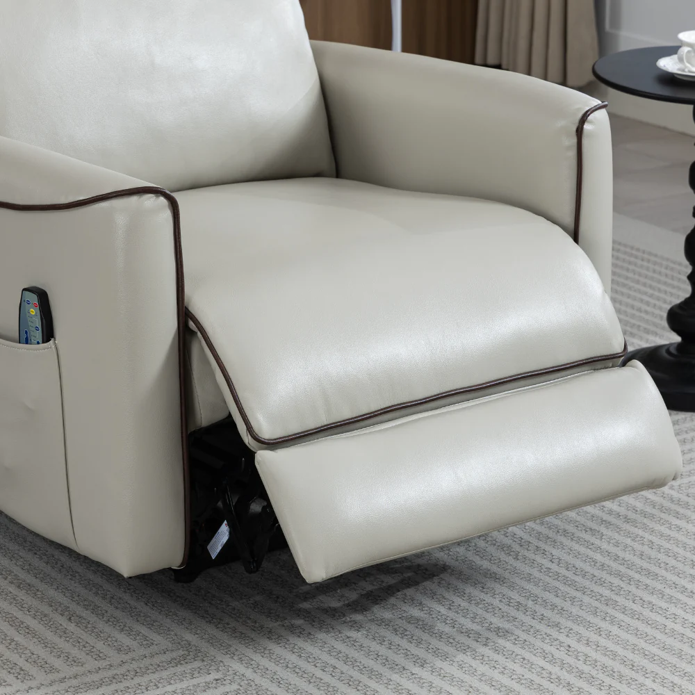 Nimbus wall hugger power recliner in greige