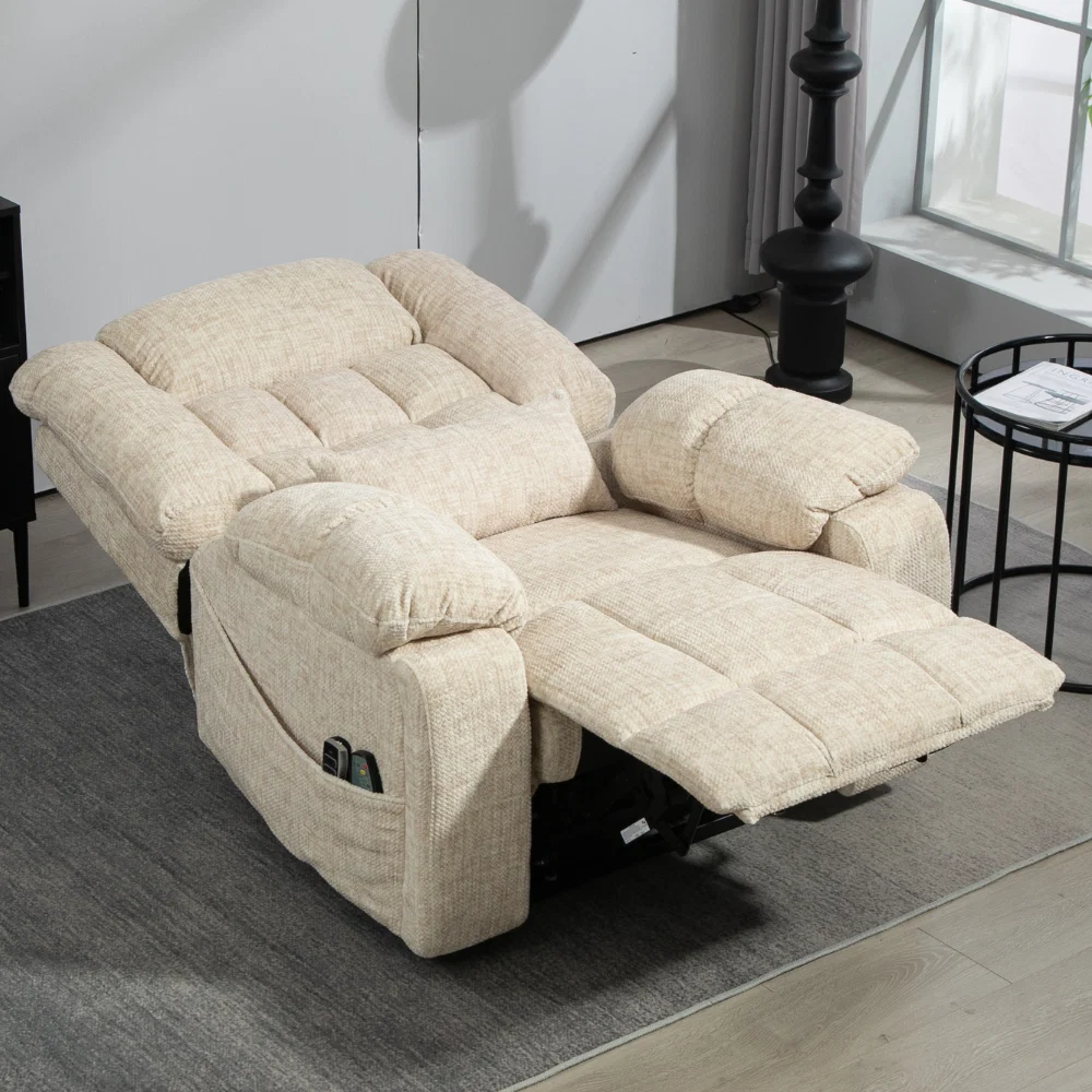 LuxQuad 4 motor lift chair in cream