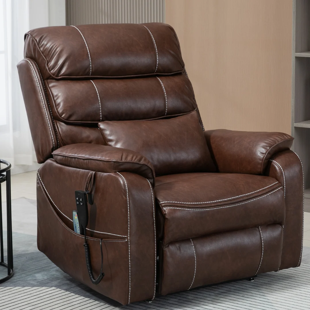 Faux Leather Brown
