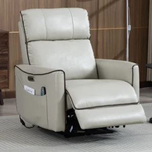 Nimbus wall hugger power recliner in greige