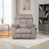 Castle 2.0 lay flat lift chair with heat and massage in light brown
