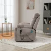 Castle 2.0 lay flat lift chair with heat and massage in light brown