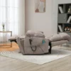 Castle 2.0 lay flat lift chair with heat and massage in light brown