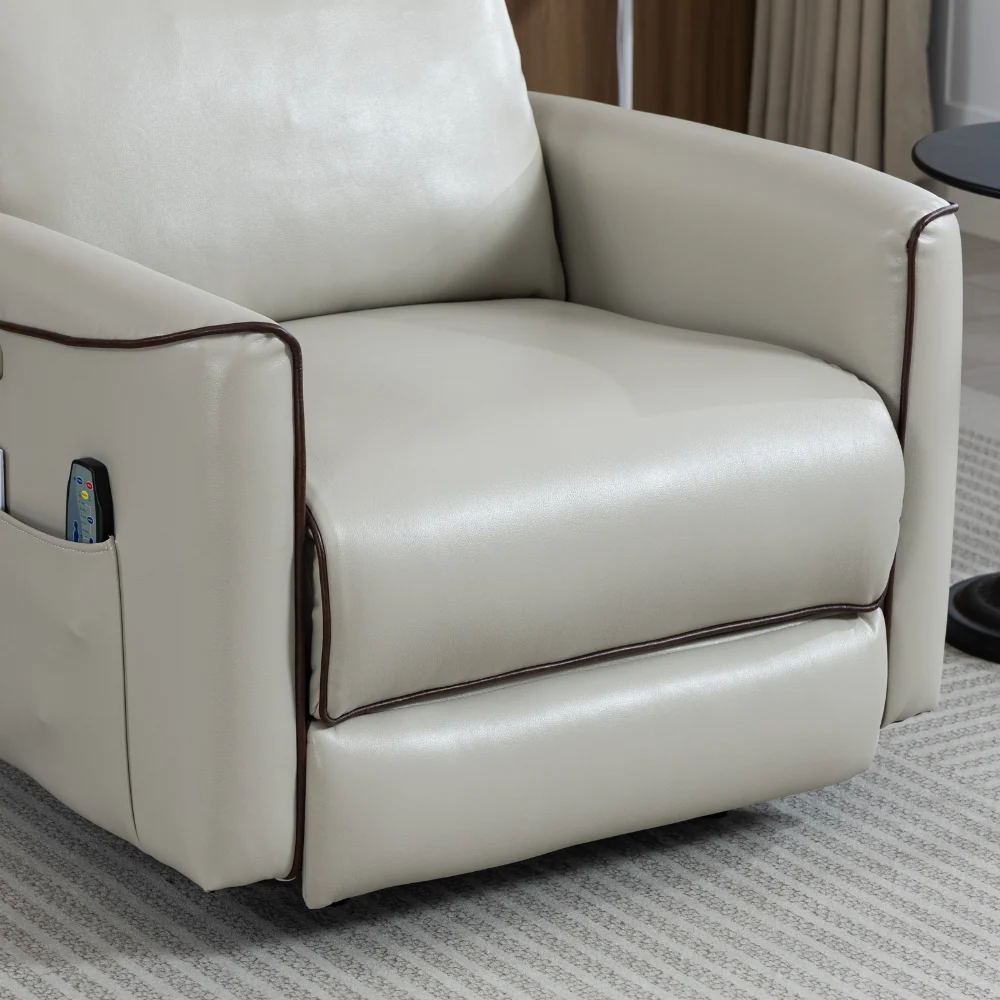 Nimbus wall hugger power recliner in greige