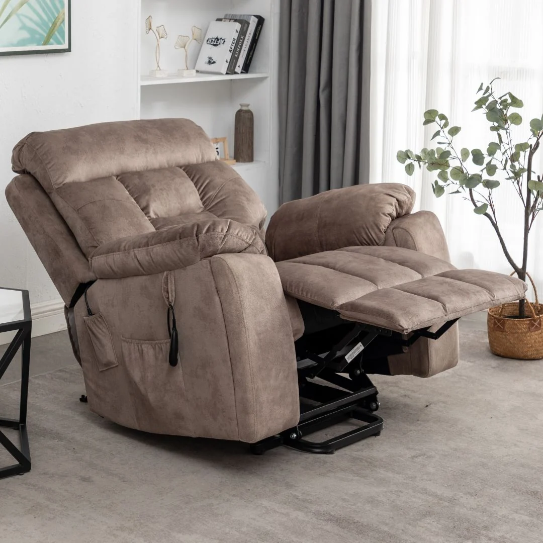 69_1691f78e-3bb3-4200-b397-75ba46e7c7c5 Castle oversized lift chair with heat and massage in camel
