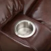 BulkyRiser extra wide lift chair in faux leather brown