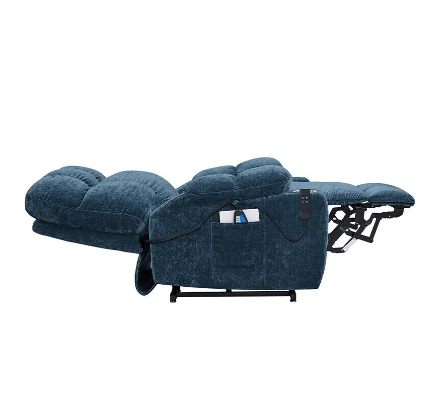NestingCloud lay flat recliner chair in blue